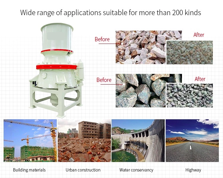 Triturador grande novo do cone de China a capacidade 500tph hidráulica do grande Symons de máquina composta do triturador do cone zinca o minério para a venda