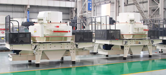máquina do fabricante da areia de 160Kw 540 TPH, elemento de impacte vertical do eixo da pedra VSI de quartzo