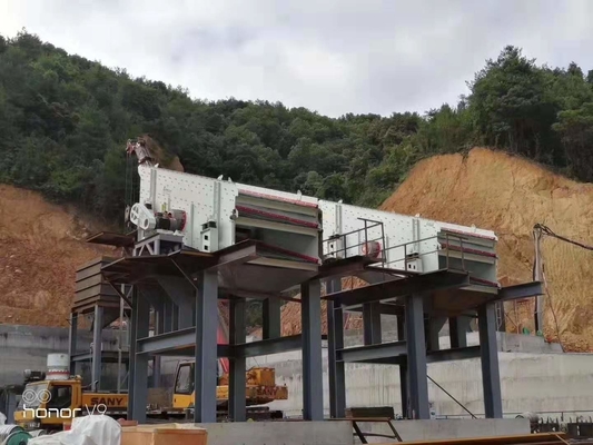 Da peneira linear da tela da vibração da eficiência elevada máquina vibratório para a planta concreta dos agregados