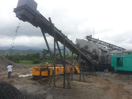 Máquina de esmagamento portátil da construção do triturador da planta de PEW1100 300Kw na mineração e na pedreira