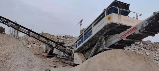 Rocha portátil o triturador móvel usado MR110 Z EVO2 montado sobre trilhos fez em 2018