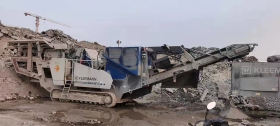 Rocha portátil o triturador móvel usado MR110 Z EVO2 montado sobre trilhos fez em 2018