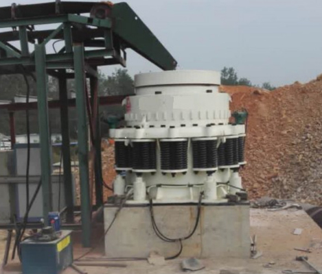 Máquina do triturador do cone de Riverstone da rocha que mina a alimentação máxima de 313mm