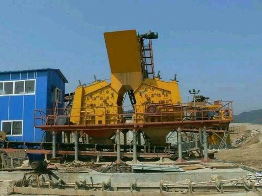 Quebra industrial do minério do ouro de quartzo do PF da máquina do triturador de impacto do agregado da pedra da rocha