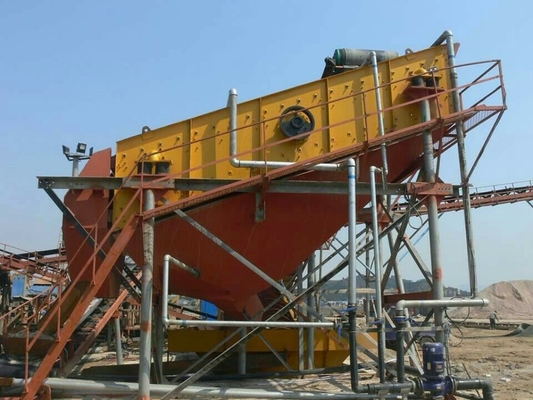 Da peneira linear da tela da vibração da eficiência elevada máquina vibratório para a planta concreta dos agregados