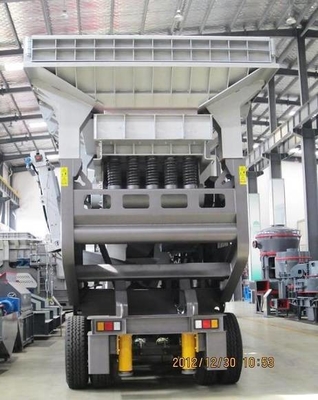 50 - Máquina móvel do triturador de 300 TPH que seleciona o tamanho de alimentação do triturador 245mm do cone da mina