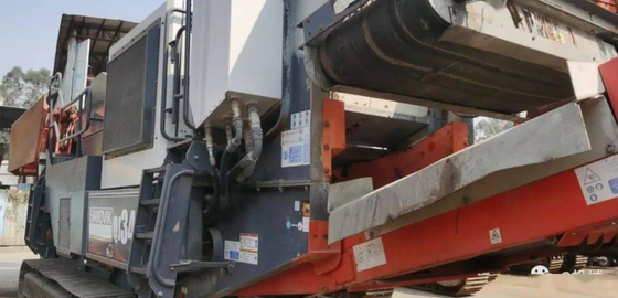 Triturador de maxila móvel usado portátil da trilha do triturador QJ341 feito em 2015
